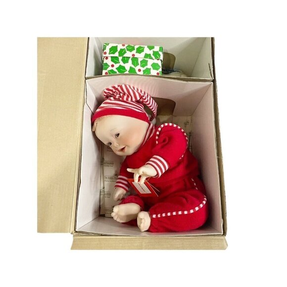 Vintage The Ashton-Drake Galleries Porcelain Doll Christopher Christmas - Picture 1 of 5